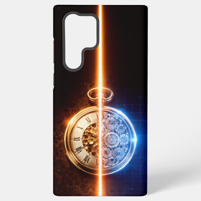 Funda Para Samsung Galaxy Antique Watch Blueprint (Reverso )