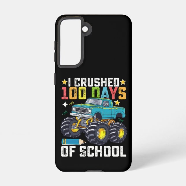 Funda Para Samsung Galaxy Aplasté 100 Días De Monstruo Escolar (Reverso )