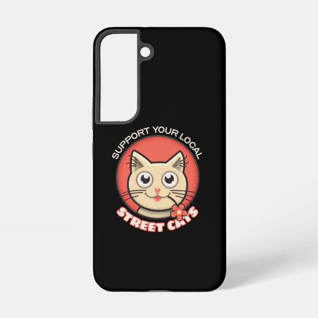 Funda Para Samsung Galaxy Apoye sus gatos callejeros locales (Reverso )
