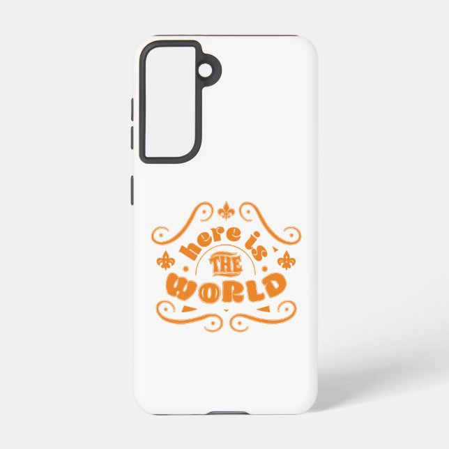 Funda Para Samsung Galaxy Aquí está el mundo (Reverso )