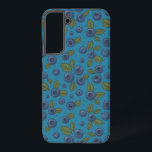 Funda Para Samsung Galaxy S22  Arándanos azules<br><div class="desc">Arándanos pintados a mano y hojas</div>