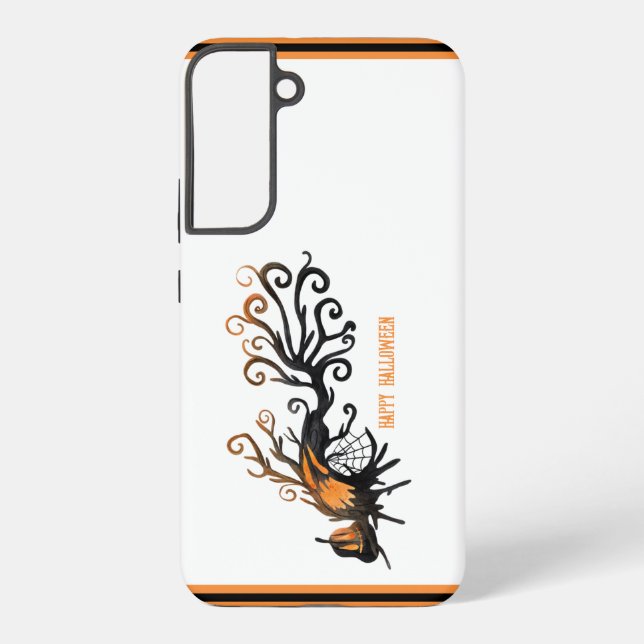 Funda Para Samsung Galaxy Árbol de Halloween/Octubre/Caída/Calabaza (Reverso )