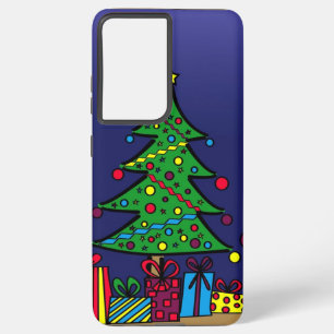 Funda Para Samsung Galaxy S21+ árbol de Navidad