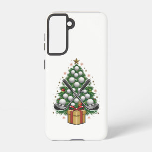 Funda Para Samsung Galaxy S21 Árbol de Navidad de equipo de golf Navidad Golf