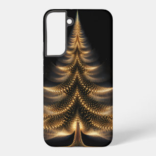 FUNDA PARA SAMSUNG GALAXY S22+ ÁRBOL DE NAVIDAD DE FESTIVO NEGRO Y ORO
