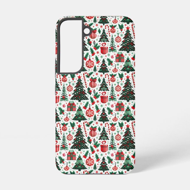 Funda Para Samsung Galaxy Árbol de Navidad, regalos, caramelos (Reverso )