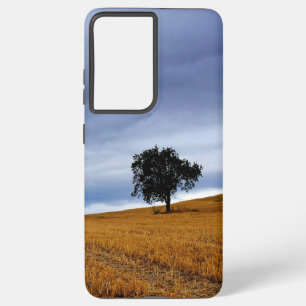 Funda Para Samsung Galaxy S21+ Árbol en un campo de trigo