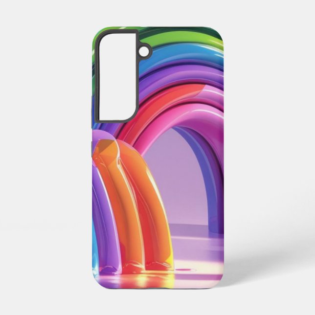 Funda Para Samsung Galaxy Arcoíris Distorsionados (Reverso )