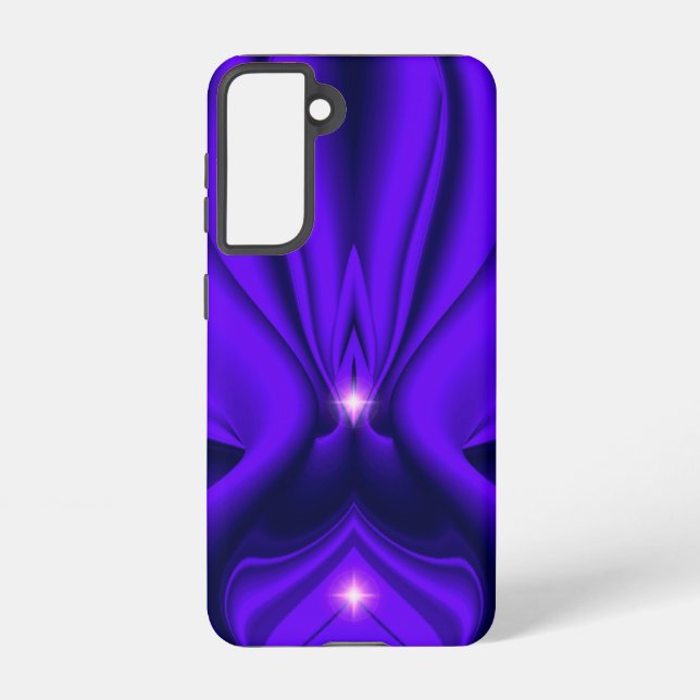Funda Para Samsung Galaxy Arcoiris morado sueña dos estrellas (Reverso )