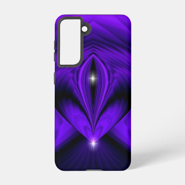 Funda Para Samsung Galaxy Arcoiris morado sueña dos estrellas (Reverso )