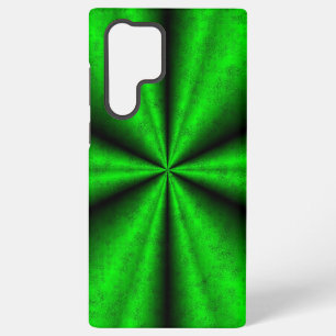 Funda Para Samsung Galaxy S22 Ultra Arcoiris verde en optik de cuero de piel de elefan