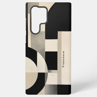 Funda Para Samsung Galaxy S22 Ultra Armonía en tonos: Composición abstracta en B & N
