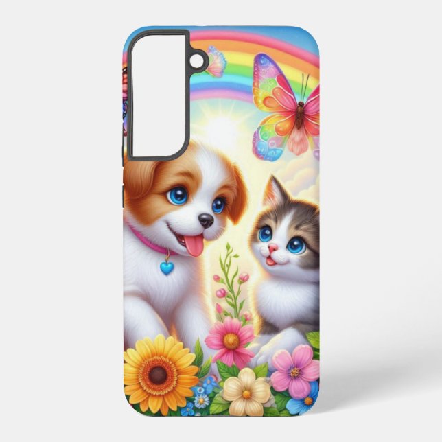 Funda Para Samsung Galaxy Aroma de cachorro/gatito (Reverso )