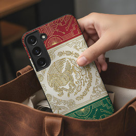 Funda Para Samsung Galaxy S22 Art Deco Heritage Flag | Mexico 1920s Design