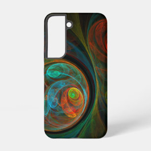 Funda Para Samsung Galaxy S22 Arte abstracto azul renacimiento