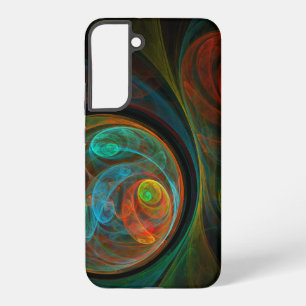 Funda Para Samsung Galaxy S22+ Arte abstracto azul renacimiento