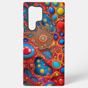 Funda Para Samsung Galaxy S22 Ultra Arte abstracto colorido ilusión burbuja 3D surreal