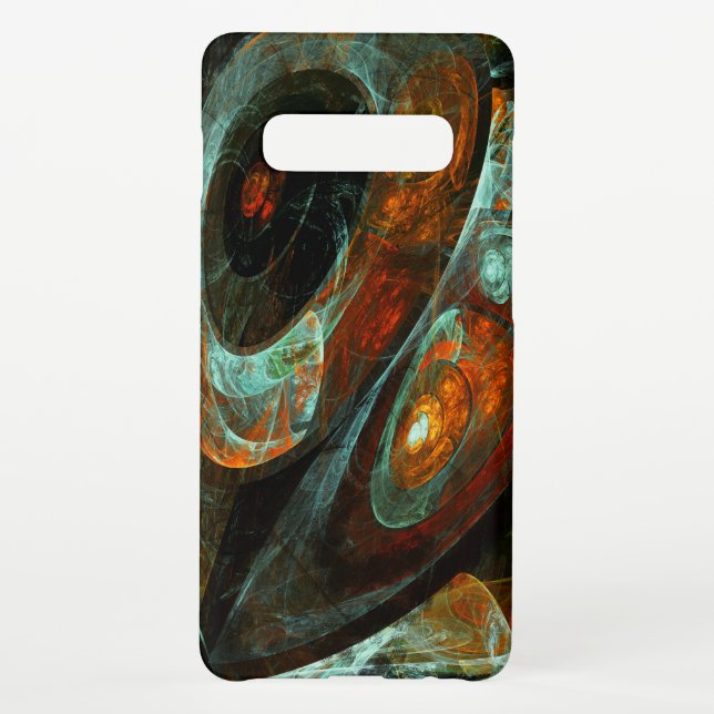 Funda Para Samsung Galaxy Arte abstracto de división de tiempo (Reverso)
