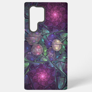 Funda Para Samsung Galaxy S22 Ultra Arte abstracto fractal moderno brillante y colorid
