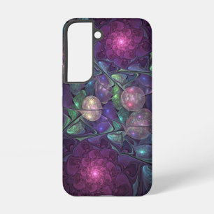 Funda Para Samsung Galaxy S22 Arte abstracto fractal moderno brillante y colorid