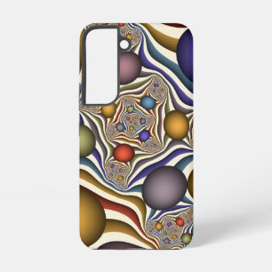 Funda Para Samsung Galaxy S22 Arte abstracto fractal moderno colorido que vuela