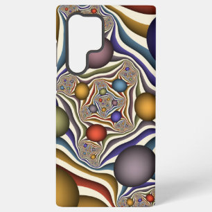 Funda Para Samsung Galaxy S22 Ultra Arte abstracto fractal moderno colorido volador