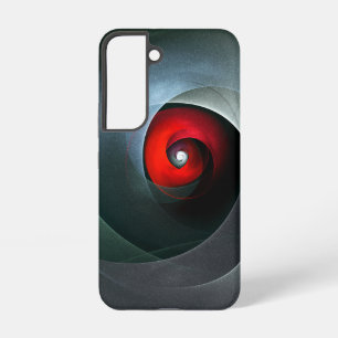 Funda Para Samsung Galaxy S22 Arte abstracto moderno artístico de remolino rojo 