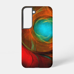 Funda Para Samsung Galaxy S22 Arte abstracto moderno de ojo azul patrón genial #