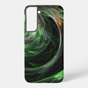 Funda Para Samsung Galaxy S22+ Arte abstracto verde alrededor del mundo