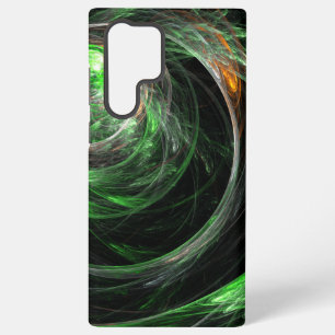 Funda Para Samsung Galaxy S22 Ultra Arte abstracto verde alrededor del mundo