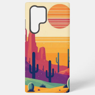 Funda Para Samsung Galaxy S22 Ultra Arte colorido del desierto del suroeste