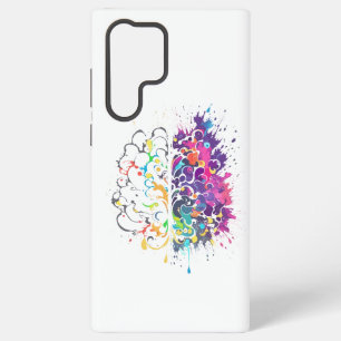 Funda Para Samsung Galaxy S22 Ultra Arte creativo cerebro izquierdo vs cerebro derecho