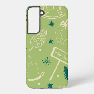 Funda Para Samsung Galaxy S22+ Arte de ángel Bola Copa de Navidad Diseño de dicie