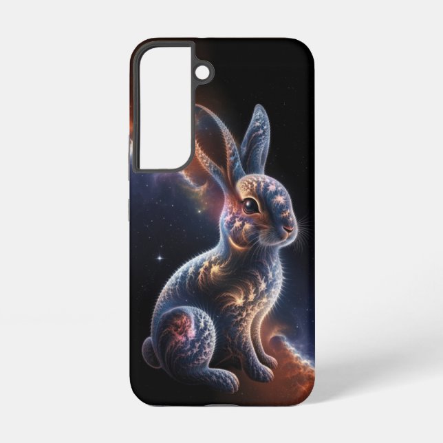 Funda Para Samsung Galaxy Arte de fantasía cósmica en conejo celestial (Reverso )
