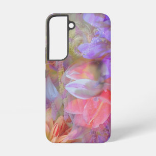 Funda Para Samsung Galaxy S22 Arte de fantasía de hada de flor con doble exposic
