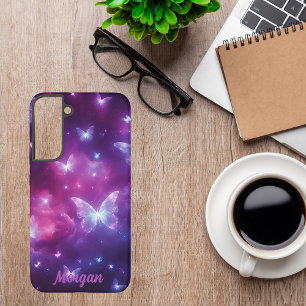 Funda Para Samsung Galaxy S22+ Arte de fantasía de mariposa personalizado