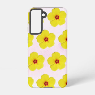 Funda Para Samsung Galaxy S21 Arte de flores amarillo hibiscus