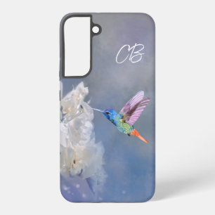 Funda Para Samsung Galaxy S22+ Arte de jardín de pájaros colibríes acuarela