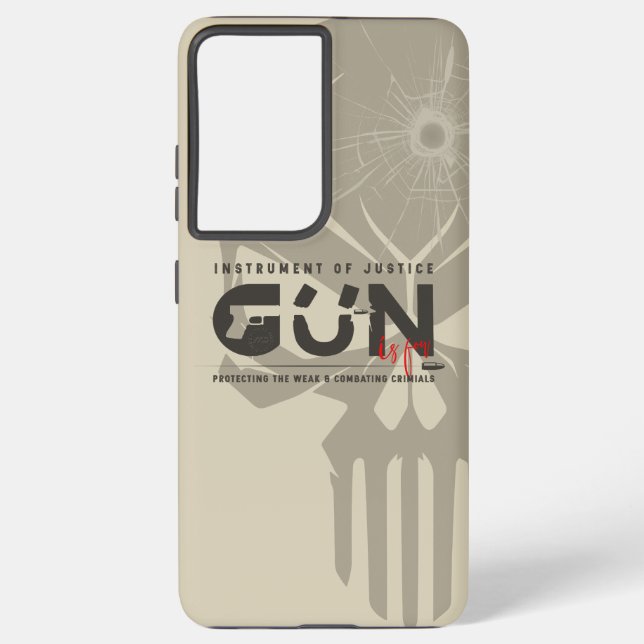 Funda Para Samsung Galaxy Arte de monograma de arma | (Reverso )