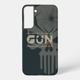 Funda Para Samsung Galaxy S22+ Arte de monograma de arma   (Modo oscuro)