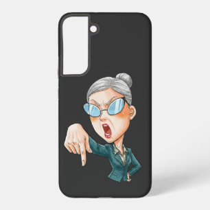 Funda Para Samsung Galaxy S22+ Arte de mujer enfadada expresiva