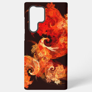 Funda Para Samsung Galaxy S22 Ultra Arte de pájaros de fuego bailando moderno fractal