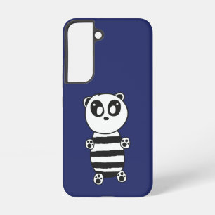 Funda Para Samsung Galaxy S22 Arte de panda blanco y negro juguetón