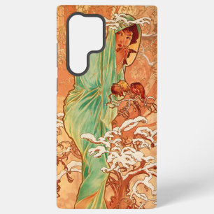 Funda Para Samsung Galaxy S22 Ultra Arte Nouveau de Alphonse Mucha Invierno