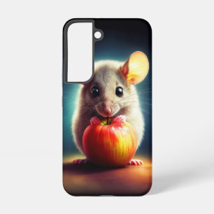 Funda Para Samsung Galaxy S22 Arte realista de ratón gris con colores brillantes