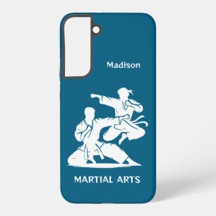 Funda Para Samsung Galaxy S22+ Artes Marciales de Nombre Personalizado, Texto y C
