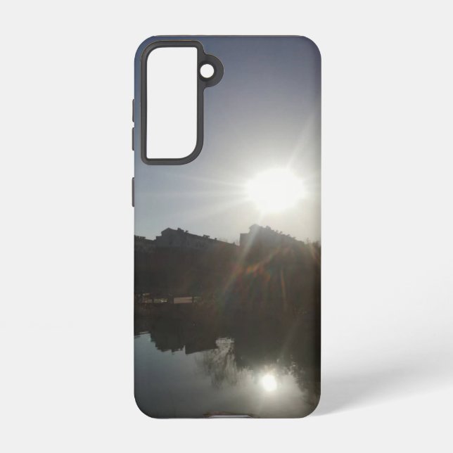 Funda Para Samsung Galaxy Atardecer de la naturaleza rusa (Reverso )