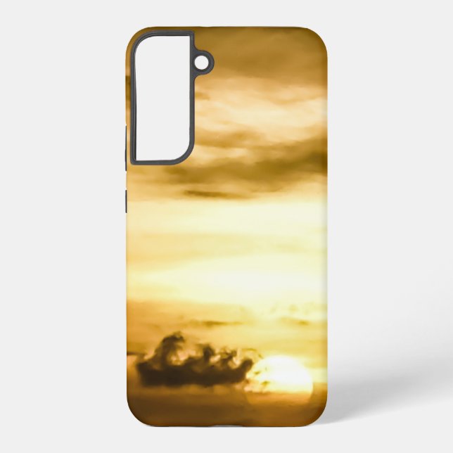 Funda Para Samsung Galaxy Atardecer En El Océano Pacífico (Reverso )