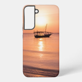 Funda Para Samsung Galaxy S22+ Atardecer en Zanzíbar