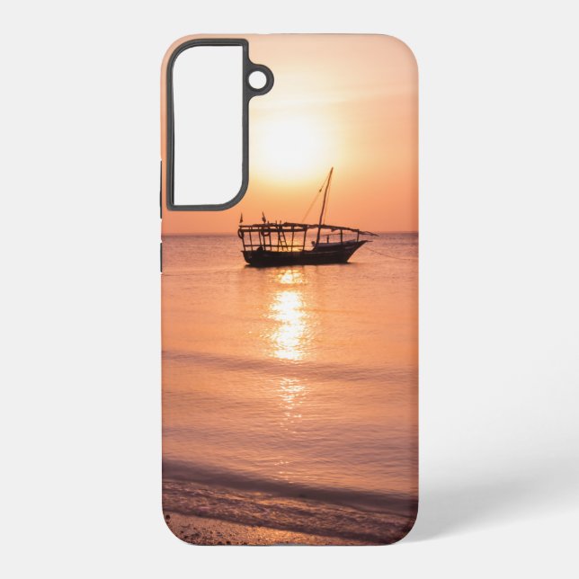 Funda Para Samsung Galaxy Atardecer en Zanzíbar (Reverso )
